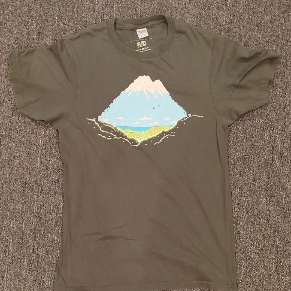 Threadless Forest Green Scenic Graphic Tee